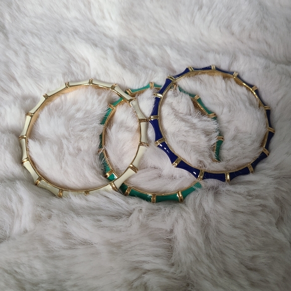 Stella & Dot off white julep enamel bracelet - Picture 2 of 3